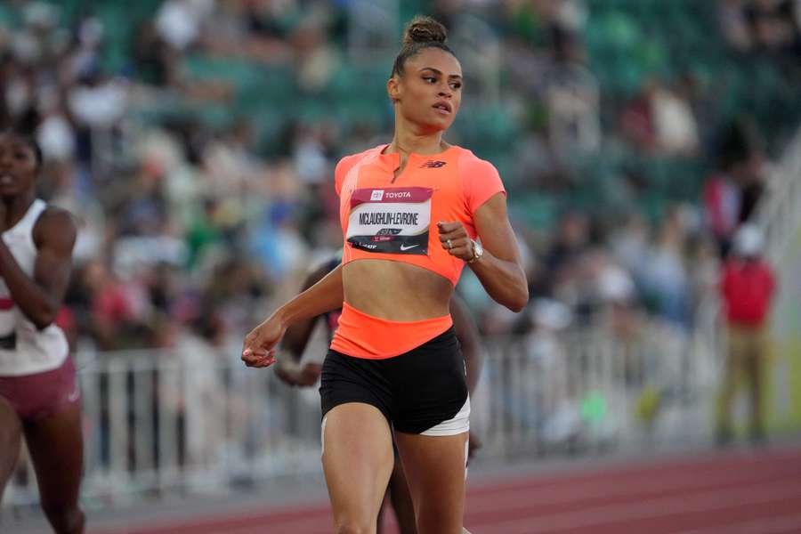 Sydney McLaughlin ran a 48.74-second time in her 400-metre victory