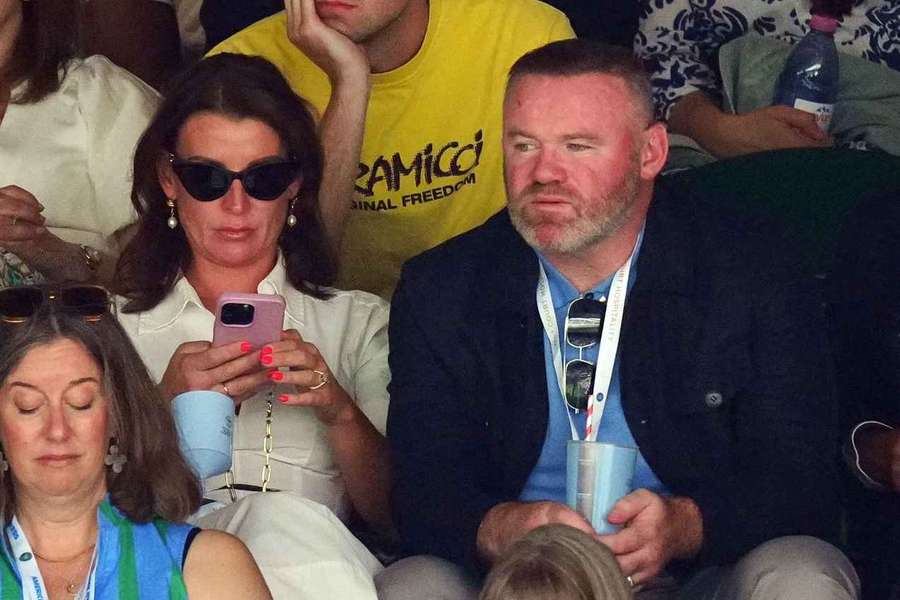 Wayne Rooney at Wimbledon in July