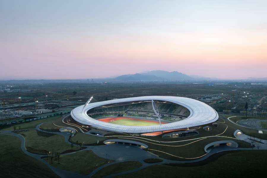 O estádio de Quzhou