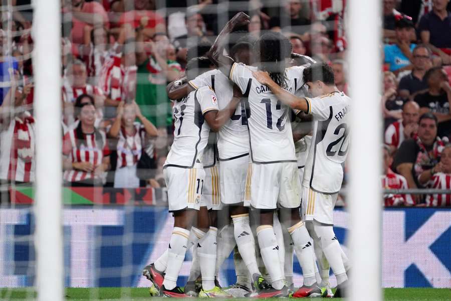 El Madrid venció 0-2 en San Mamés.
