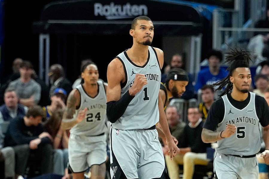 Wembanyama avec San Antonio mercredi.