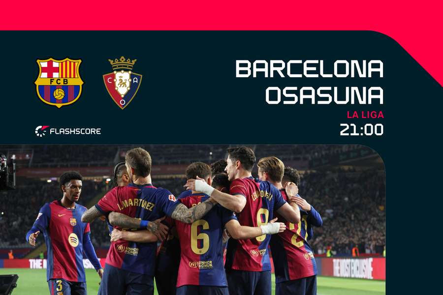 El Barcelona recibe a Osasuna en Montjuïc.