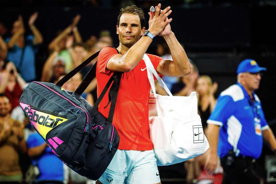 Nadal remerciant le public australien pour son soutien.