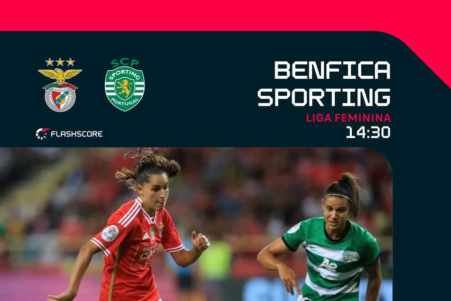 Benfica recebe Sporting na 8.ª jornada
