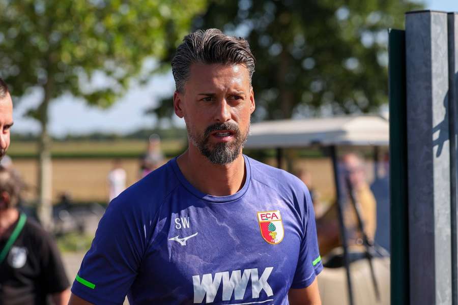 Sandro Wagner im Training des FC Augsburg.