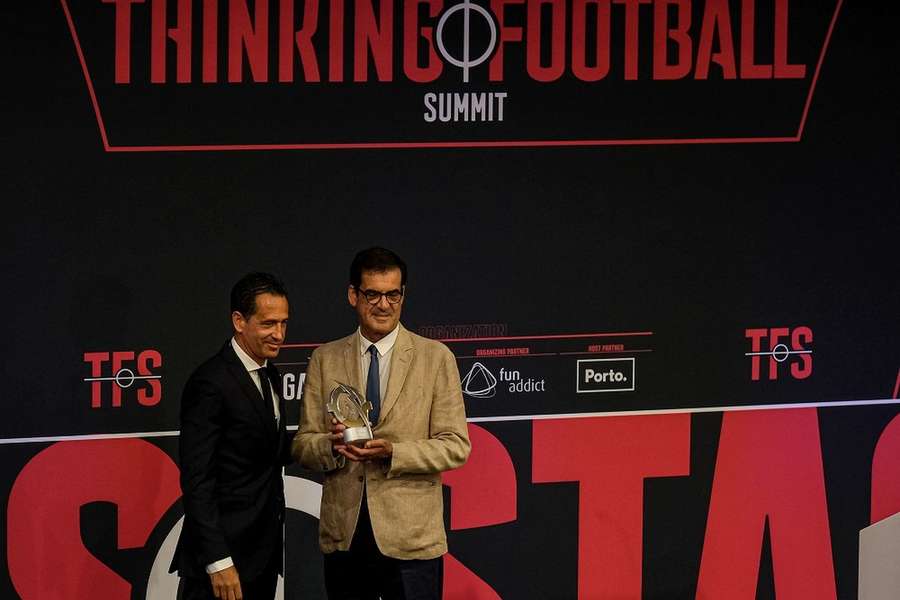 Pedro Proença e Rui Moreira na abertura do Thinking Football