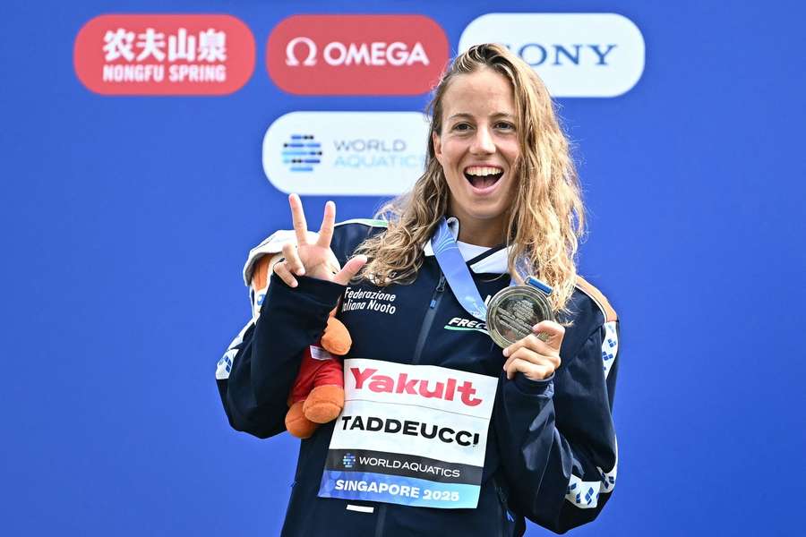 Ginevra Taddeucci con la medaglia d'argento