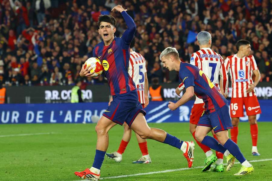 Marc Bernal netted twice on the night for Barcelona