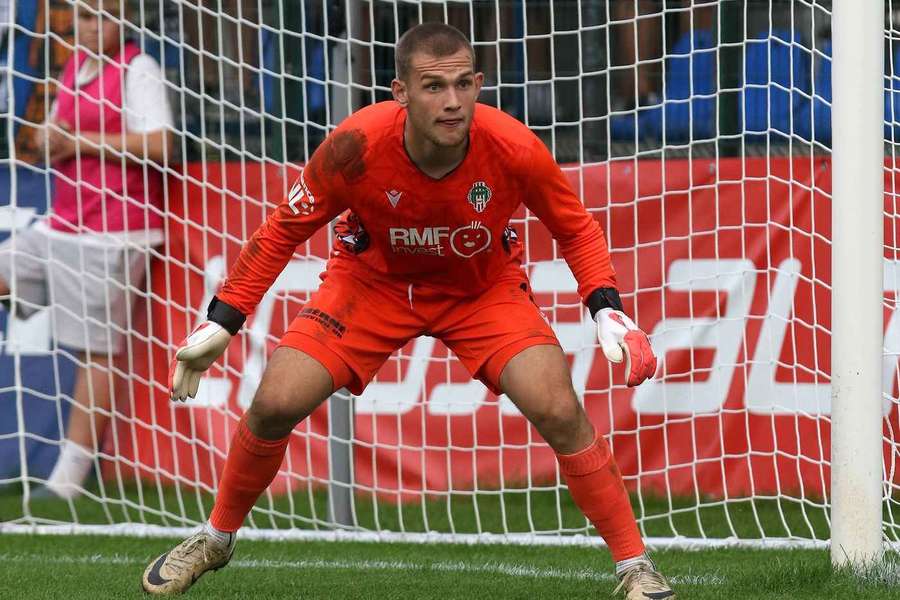 Příbramský gólman Martin Melichar.