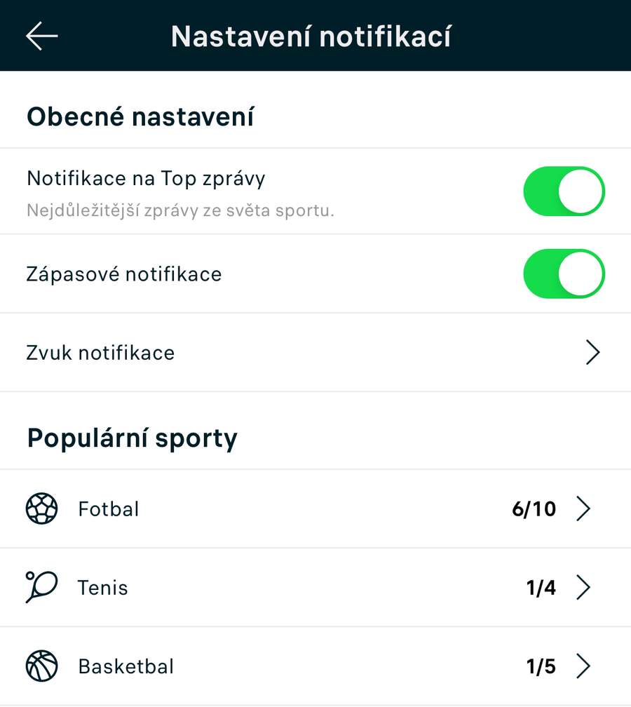 Notifikace na míru. Notifikace na míru.