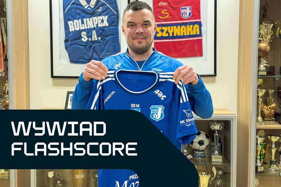 Dawid Janczyk podczas prezentacji w Jezioraku Iława