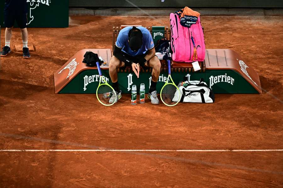 Matteo Berrettini dopo l'infortunio