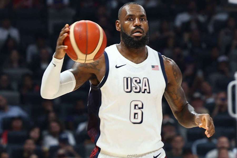 LeBron James in action for Team USA