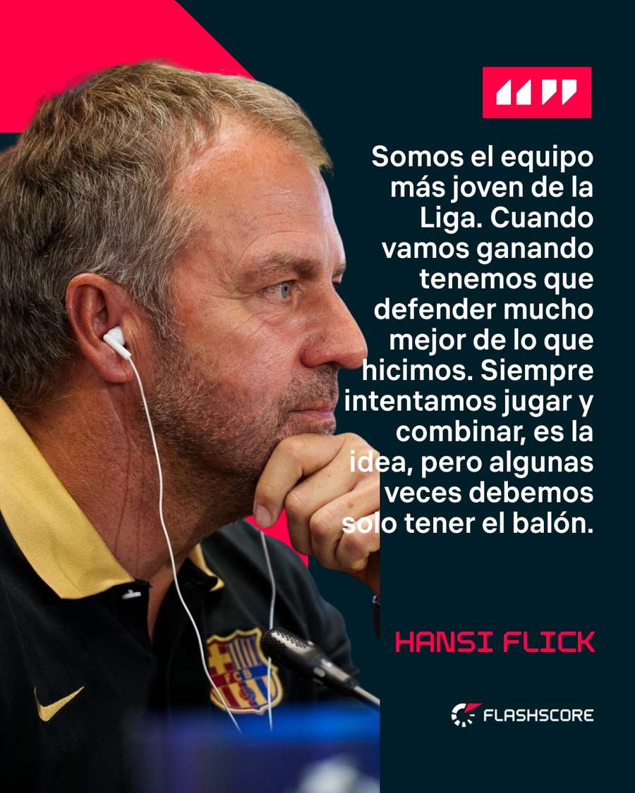 Declaraciones de Hansi Flick antes de jugar contra el Brest