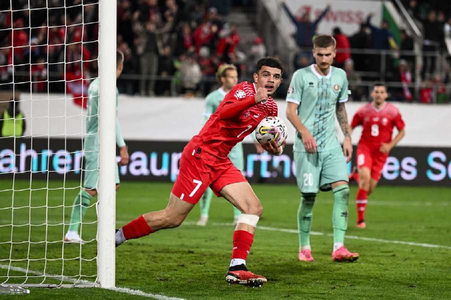 Zeki Amdouni scored a late leveller for Switzerland
