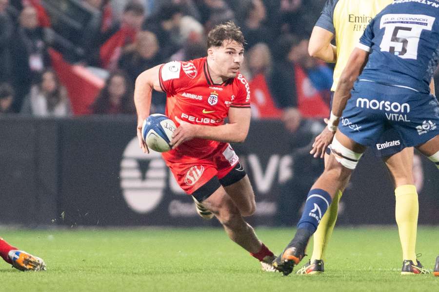 Antoine Dupont of Toulouse during the EPCR Champions Cup match between Toulouse and Sale