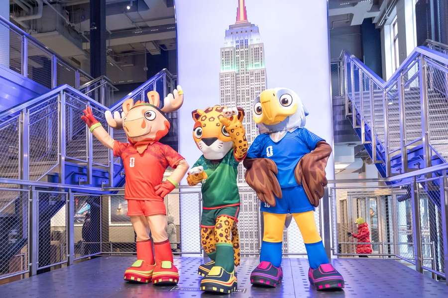 Die Maskottchen der diesjährigen WM.