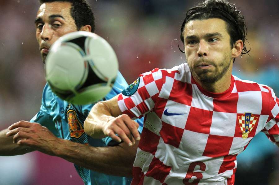 Danijel Pranjic in action for Croatia against Spain at EURO 2012 Danijel Pranjic in action for Croatia against Spain at EURO 2012