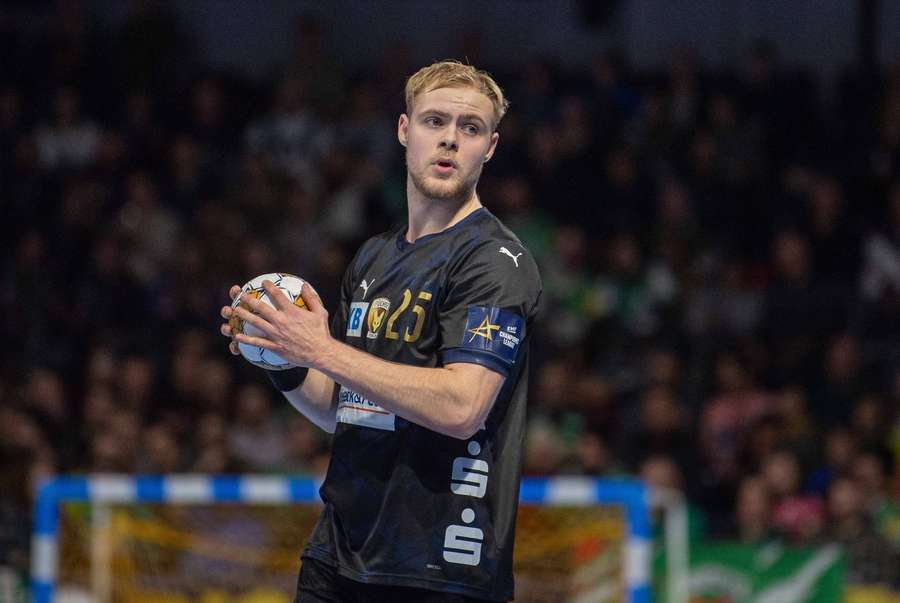 Matthes Langhoff von den Füchsen Berlin steht vor seinem Debüt für das DHB-Team