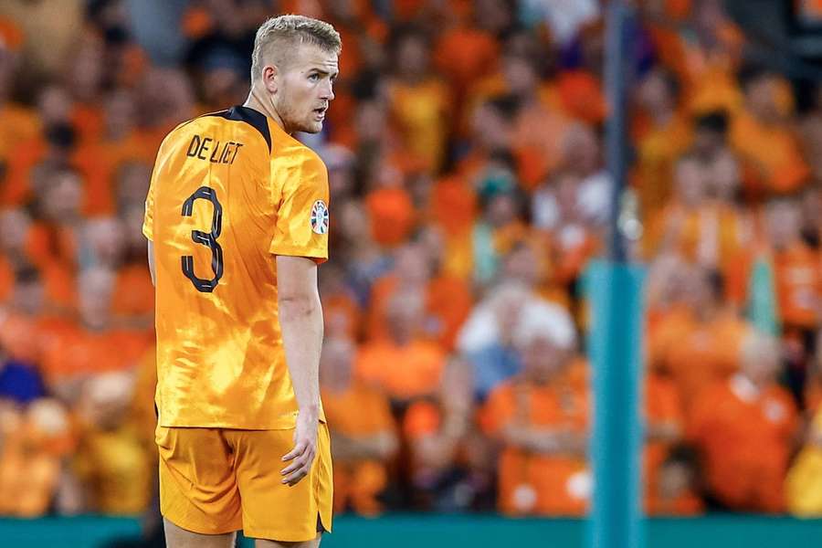 Mathijs De Ligt in actie bij Nederlands elftal