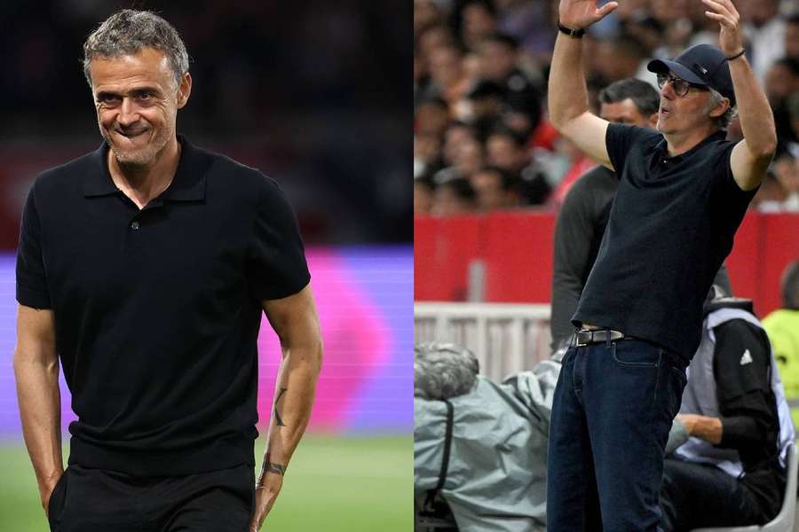 Luis Enrique et Laurent Blanc, un duel intéressant entre deux légendes du football. 