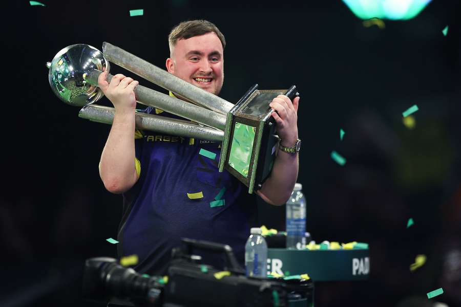 Luke Littler won his second PDC World Darts Championship title on Saturday