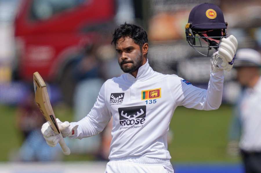 Dhananjaya de Silva scored a century in Sri Lanka's first innings