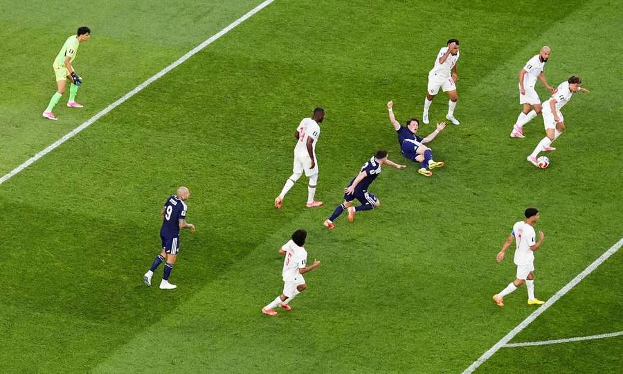 Scotland's Scott McTominay appeals for a penalty Scotland's Scott McTominay appeals for a penalty