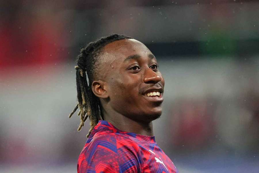 Hvězdička bundesligového Lipska Yan Diomande Hvězdička bundesligového Lipska Yan Diomande