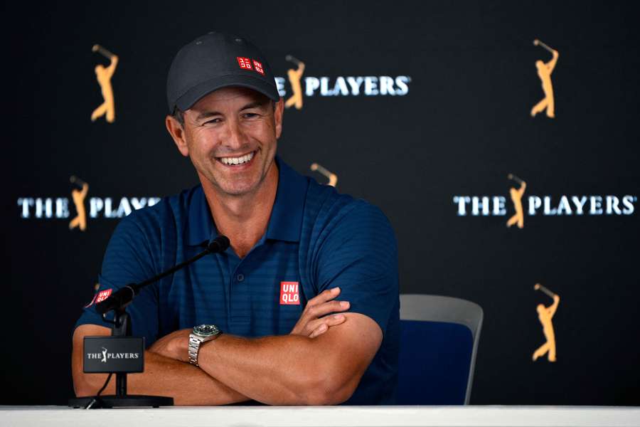 Adam Scott speaks to media ahead of the Players Championship.