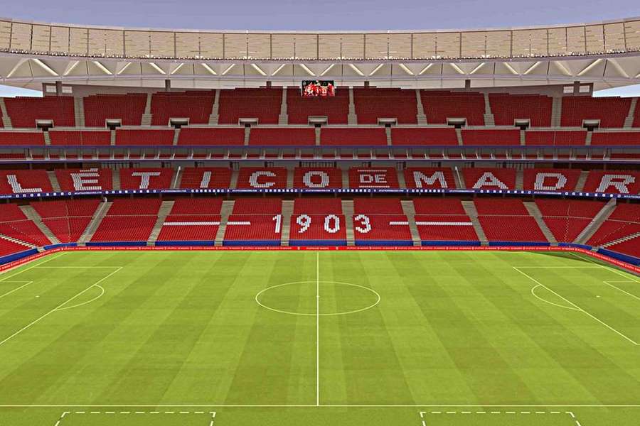 Le Metropolitano, stade de l’Atlético de Madrid. Le Metropolitano, stade de l’Atlético de Madrid.