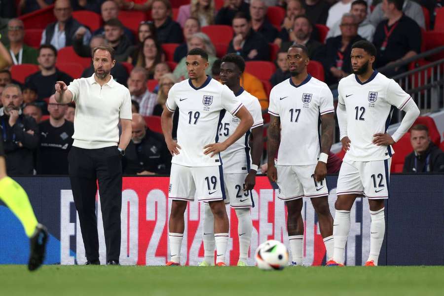 Southgate nemohl být s výkonem svých svěřenců spokojen.