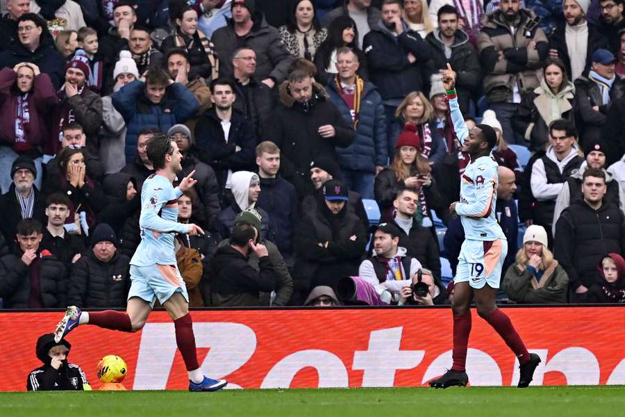 Brentford's Dango Ouattara celebrates scoring their first goal 