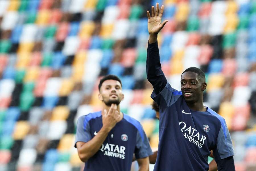 Ousmane Dembele la antrenamente cu PSG