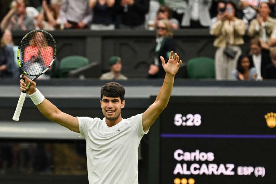 Alcaraz venceu em Wimbledon