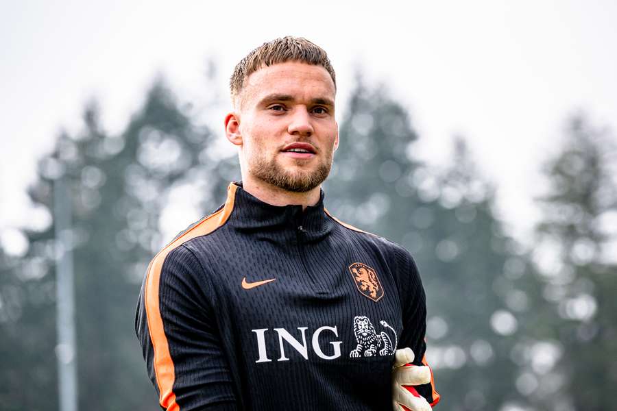 Verbruggen à l'entraînement avec les Pays-Bas cette semaine.