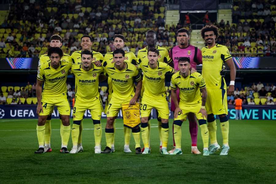 11 do Villarreal diante do Nápoles na Champions 11 do Villarreal diante do Nápoles na Champions