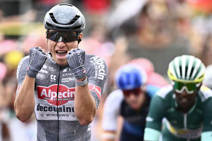 Jasper Philipsen vandt søndag sin syvende Tour de France-etapesejr i karrieren.