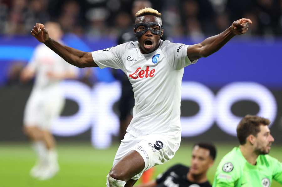 Victor Osimhen scored five minutes before the break for Napoli