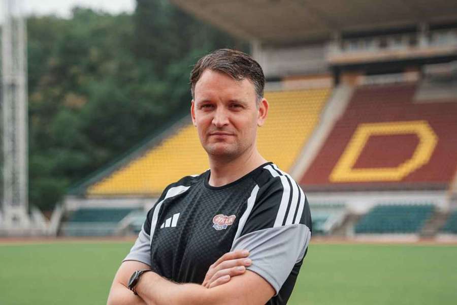 Trenér B-týmu Dukly Adam Lukáš
