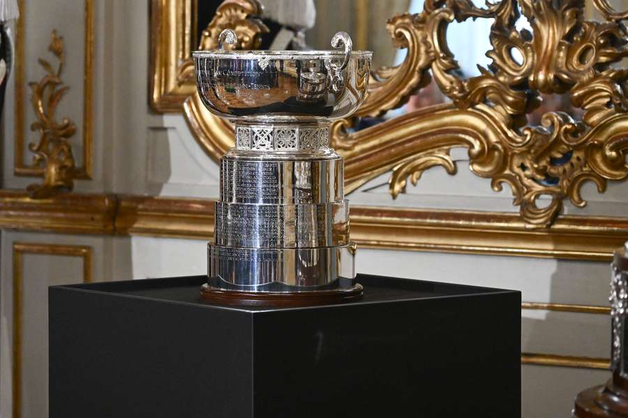 Le trophée de la BJK Cup à Rome en janvier dernier.