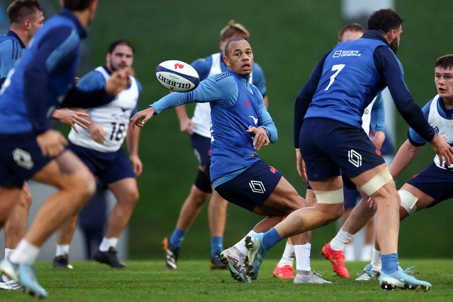 Gaël Fickou à l'entraînement fin-octobre à Marcoussis.