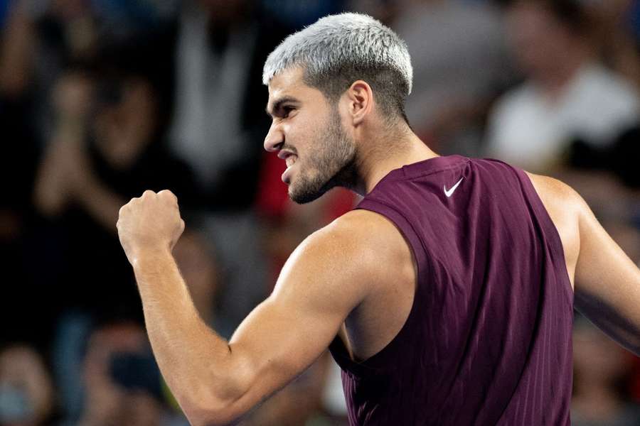 Alcaraz celebra en Tokio