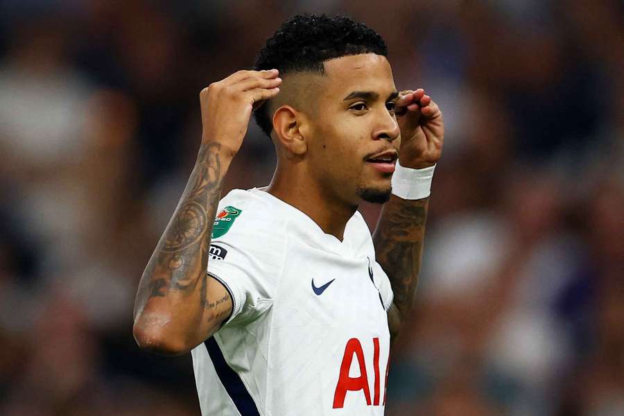 Tottenham Hotspur's Savio celebrates scoring their fourth goal 
