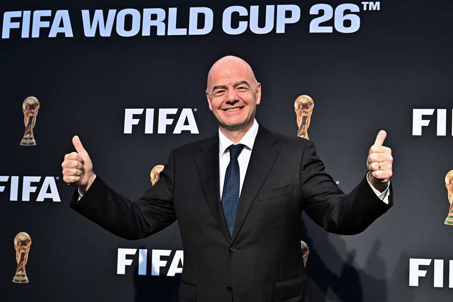 Infantino speaks to the media on the 2026 World Cup