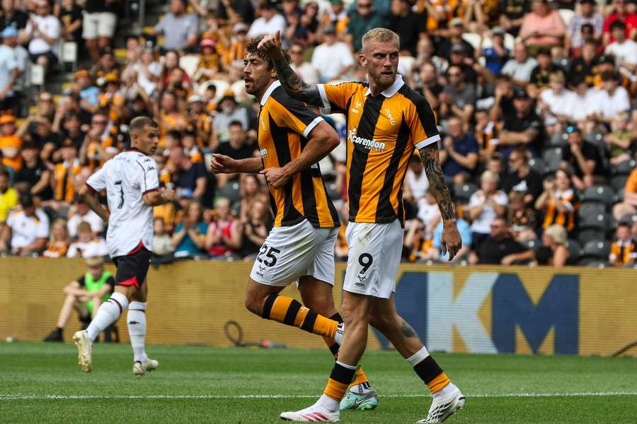 Hull City's Oli McBurnie during the friendly v OGC Nice Hull City's Oli McBurnie during the friendly v OGC Nice