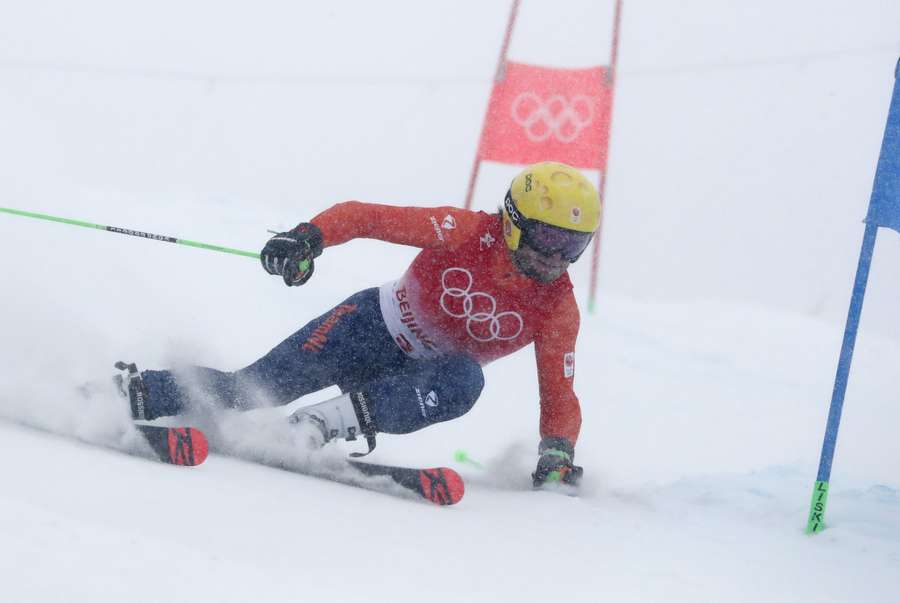 Maarten Meiners in actie op de Olympische Spelen in Beijing