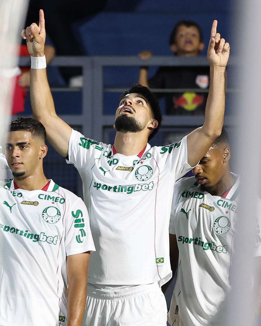 Flaco López marcou em Bragantino 0x1 Palmeiras