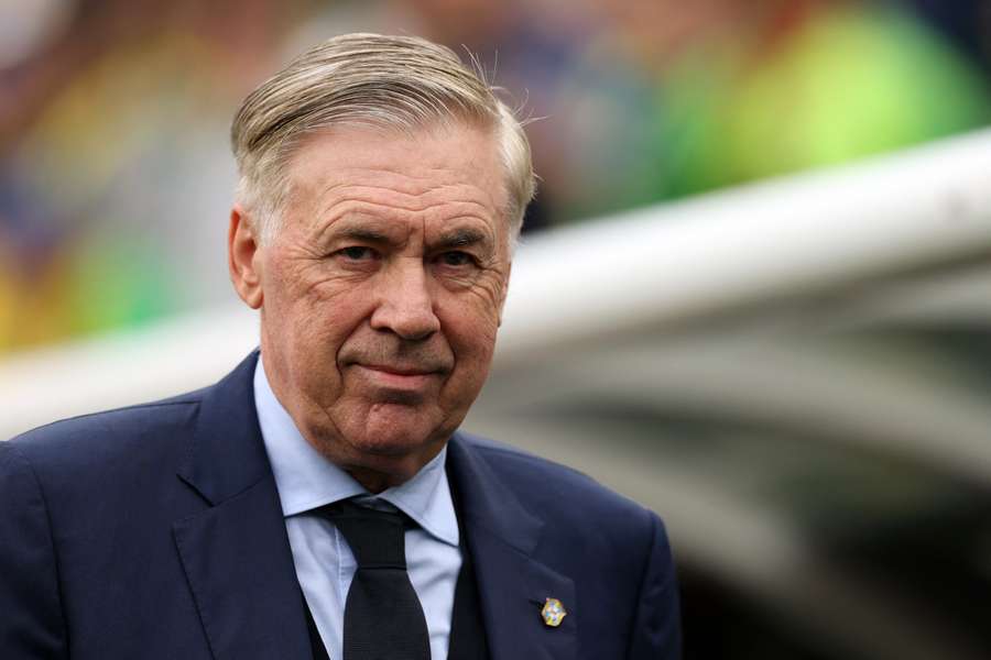 Ancelotti lors du match contre la France jeudi.