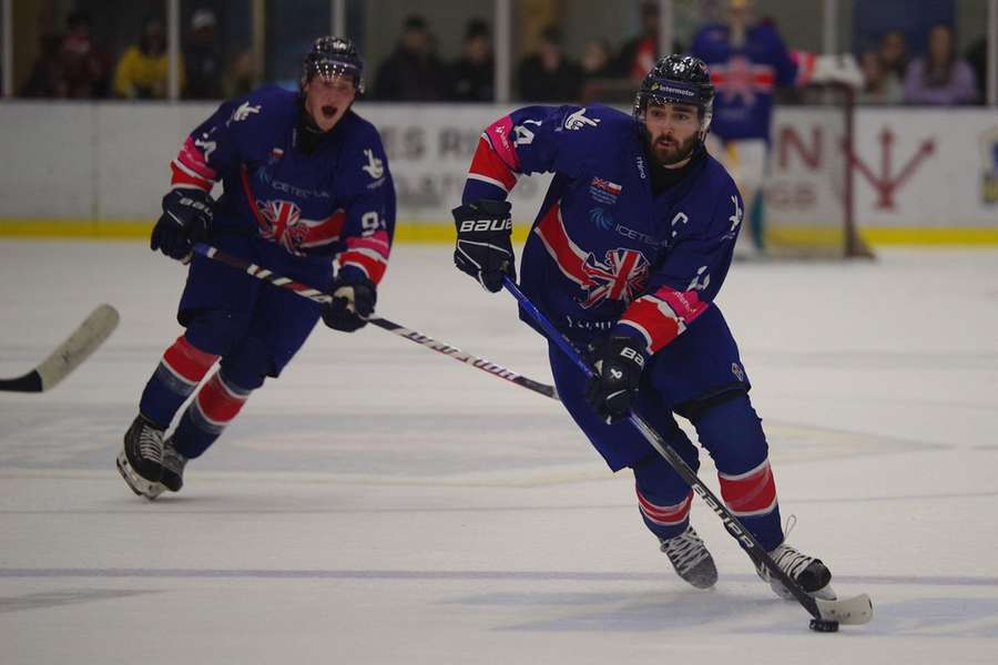 Liam Kirk playing for Great Britain